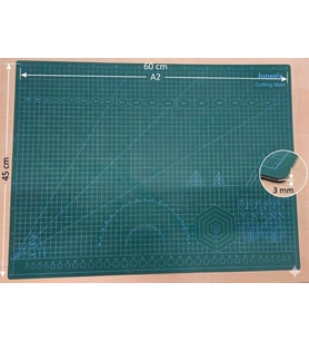 TAMİR KESİM PEDİ(MATI) ÇİFT TARAFLI A2 60×45cm KALINLIK 3mm YEŞİL