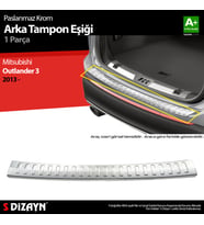 Mitsubishi Outlander 3 Krom Arka Tampon Eşiği 2013-2019