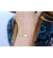 Glorria Gümüş Sedefli Geo Bileklik (Çok Renkli)
