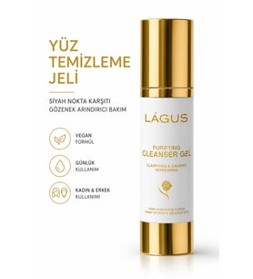Yüz Temizleme Jeli LÁGUS Siyah Nokta Karşıtı Gözenek Arındırıcı Bakım