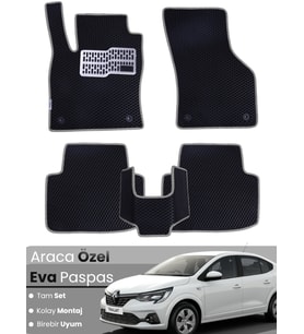 RENAULT TALİANT (2021-2025) Uyumlu EVA Paspas Tam Set–Oto Paspas,Araca Özel,Kolay Montaj
