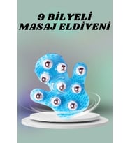 9 Bilyeli El Şeklinde Omuz Bacak Masaj Aleti Masaj Eldiveni Giyilebilir Plastik Vücut Sıkılaştırıcı