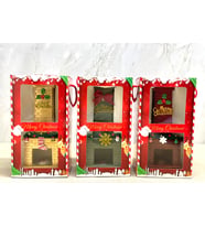 Noel Temalı Polyester Şömine Tütsülük