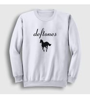 Presmono Unisex Beyaz Horse Deftones Sweatshirt 380939tt (Beyaz)