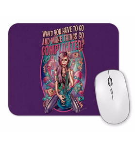 Pinup Music illustration Complicated Mouse Pad