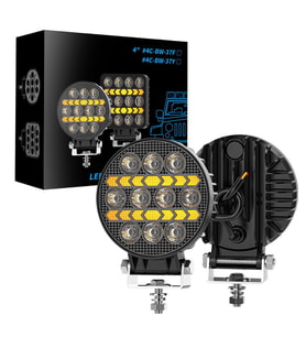 Off Road Çalışma Lambası ve Sis Farı 4 inç Selamlamalı Çakar İkaz Gündüz Led DRL 2 Mod 12/24 V 