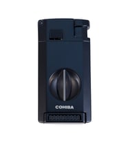 Cohiba Çift Torch Pürmüz Kesici & Delici Siyah Metal Puro Çakmağı