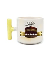 Kabe Baskılı Sarı Kulplu T Kupa
