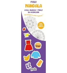 Puslu Mandala Çocuk Ayraç - İngilizce Türkçe İlk Kelimelerim