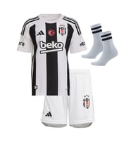 Beşiktaş Ev Sahibi Siyah-Beyaz Çocuk Forması Alt+Üst+Çorap+Bileklik Takım (Anakonda Siyah-Beyaz)