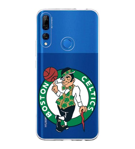 Huawei Y9 Prime 2019 Uyumlu Kapak Boston Celtics Tasarımlı Şeffaf Silikon Kılıf