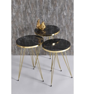 Zigon Sehpa Gold Bendir Tel 1045