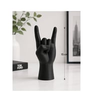 Rock İşareti Masaüstü Dekoru - Rock El Dekoratif Obje 15 CM boyutlu
