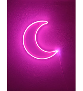 Ay Neon Led Dekoratif Duvar Aydınlatması hediyelik dekor