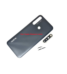 Tkgz Oppo Realme 5İ Kasa Arka Pil Batarya Kapağı SİYAH