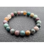 Nunuki Hint Akik Doğaltaş Unisex Kadın Erkek Esnek Bileklik Agate Stretch Gemstone Unisex Bracelet Yılbaşı Hediyesi Öğretmenler Günü Hediyesi Doğum Günü Hediyesi Christmas Gift New Year Gift Teacher Gift NUBR0049