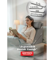Ergonomik Destek Yastığı – Baş, Sırt, Bel ve Bacak Desteği (Gri)