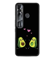 Tecno Spark 6 6 Go 8C 8 Pro 7 7 Spark 9 Pro Kılıf Desemli Silikon Aşık Avokadolar 1642