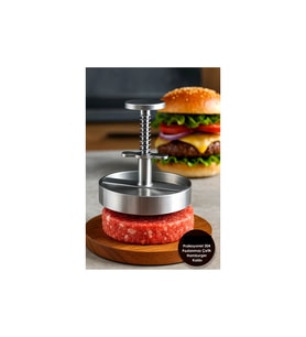 12 cm Çelik Hamburger ve Köfte Şekillendirici Pres, Profesyonel Kalıp