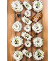 Perotti Olives 28 Parça Kahvaltı Seti 12 Kişilik Kahvaltı Takımı