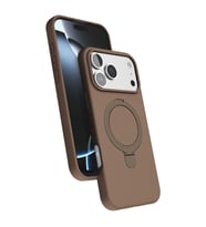 iPhone 17 Pro Regal Magsafe Standlı Kapak - Çöl Titanyum