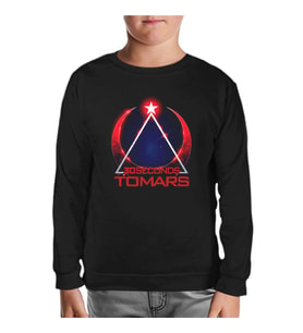 30 Seconds to Mars - Türkiye Siyah Çocuk Sweatshirt
