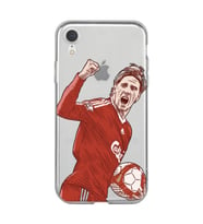 Iphone XR Uyumlu Fernando Torres Desenli Şeffaf Telefon Kılıfı