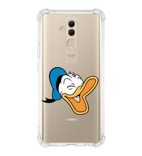 Huawei Mate 20 Lite  Köşe Korumalı Antişok Kapak Donald Duck Tasarımlı Şeffaf  Kılıf