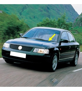 VW Passat B5 1997-2000 Ön Cam Sol Silecek Kolu 3B1955409 (Siyah)