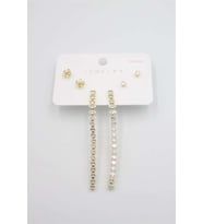 Çoklu Set Küpe - Altın