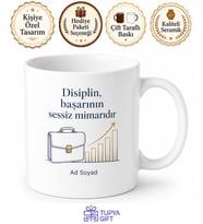 İlk İş Yerimdeki Patronuma Şirket Kültürü İş Disiplini Kupası Hediye Bardak