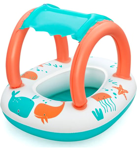 Bestway Gölgeli Konfor Peluş Bebek Teknesi 33 X 26 İnç Veya 84 X 67 Cm