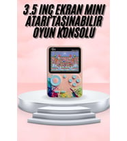 3.5 İnç Klasik Retro LCD Ekran 500 Oyunlu Oyun Konsolu Taşınabilir