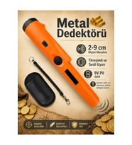 Turuncu Renk Altın Metal Dedektörü Hazine Avcısı Pil
