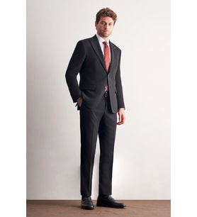 Siyah Kırlangıç Yaka Tam Astar 6 Drop Slim Fit Esnek Takım Elbise 1001265163