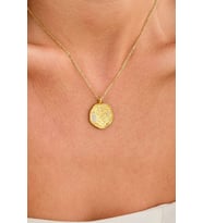 14 K Gold Kaplama 925 Ayar Gümüş Güneş Kolye