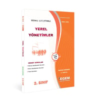 Egem Eğitim Yayınları AÖF 2. Sınıf Yerel Yönetimler Bahar Dönemi 4. Yarıyıl Konu Anlatımlı Soru Bankası (Çok Renkli)