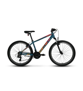 Carraro Force 600 V Fren 26" Jant 21 Vites Erkek Dağ Bisikleti Mat Petrol Kırmızı Turuncu Renk