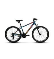 Carraro Force 600 V Fren 26" Jant 21 Vites Erkek Dağ Bisikleti Mat Petrol Kırmızı Turuncu Renk