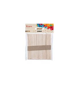 Ticon Ahşap Çubuk 114x10x2 50'li Naturel