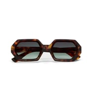 Okkia Andrea Altıgen Unisex Güneş GözlüğüHavana / Lens : Yeşil OK022CH-GR