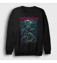 Presmono Unisex Siyah Kingdom Chimaria Sweatshirt 549281tt