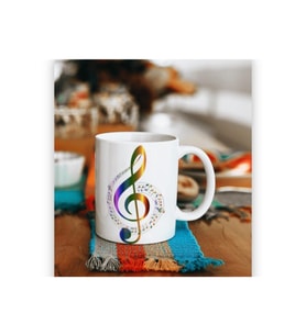 Sol Anahtar Kupa (Çok Renkli)