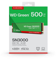 WD Green SN3000 500GB WDS500G4G0E 5000/4100MB/s PCIe Gen4x4 M.2 2280 NVMe SSD