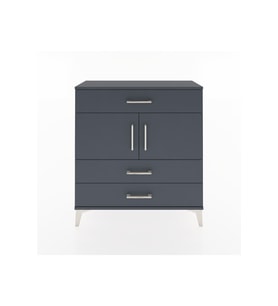 Arges Şifonyer 2 Raflı 3 Çekmeceli 2 Kapaklı 88x30x96 Antrasit-Antrasit