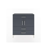 Arges Şifonyer 2 Raflı 3 Çekmeceli 2 Kapaklı 88x30x96 Antrasit-Antrasit