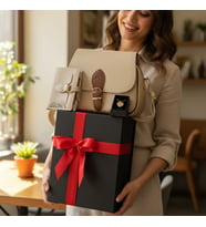 Givenza Kişiye Özel Premium 3 Bölmeli Cüzdan & Kolye Hediye Seti Özel Kutulu Şık Tasarım