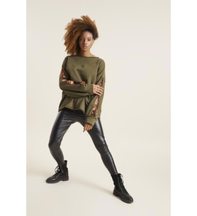 BAKIR KOL DETAY SWEATSHIRT 