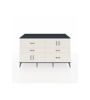 Kronos Konsol 2 Raflı 4 Çekmeceli 4 Kapaklı 176x59x99 Antrasit-Aytaşı