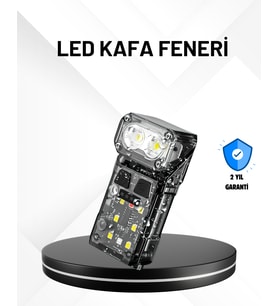Sensörlü LED Kafa Feneri Şarj Edilebilir Manyetik Eller Serbest